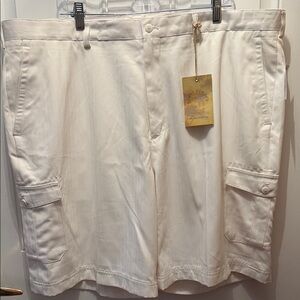 NWT Island Republic Cream Cargo Shorts for Men